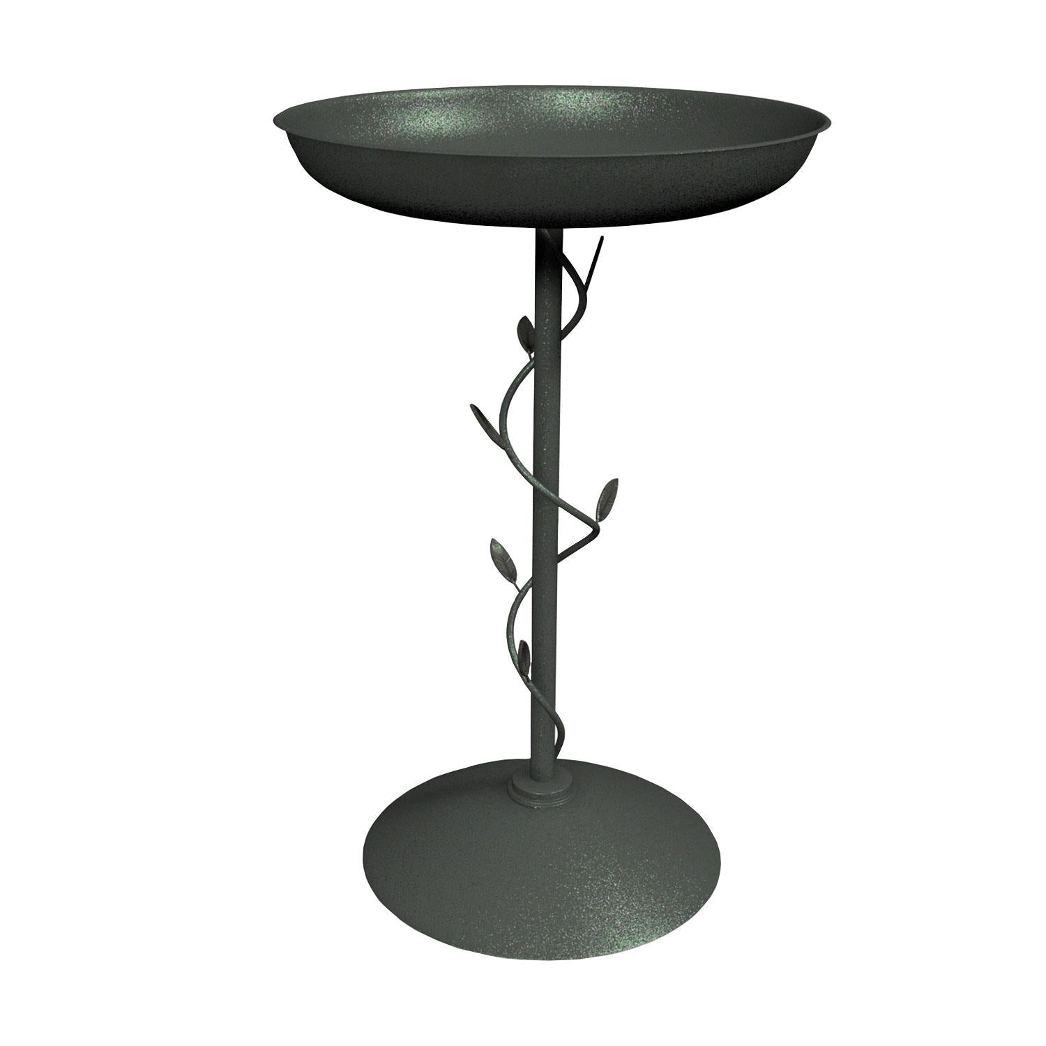 Secret Garden Bird Bath Ornate 60cm Height | Set-of-1 | Black