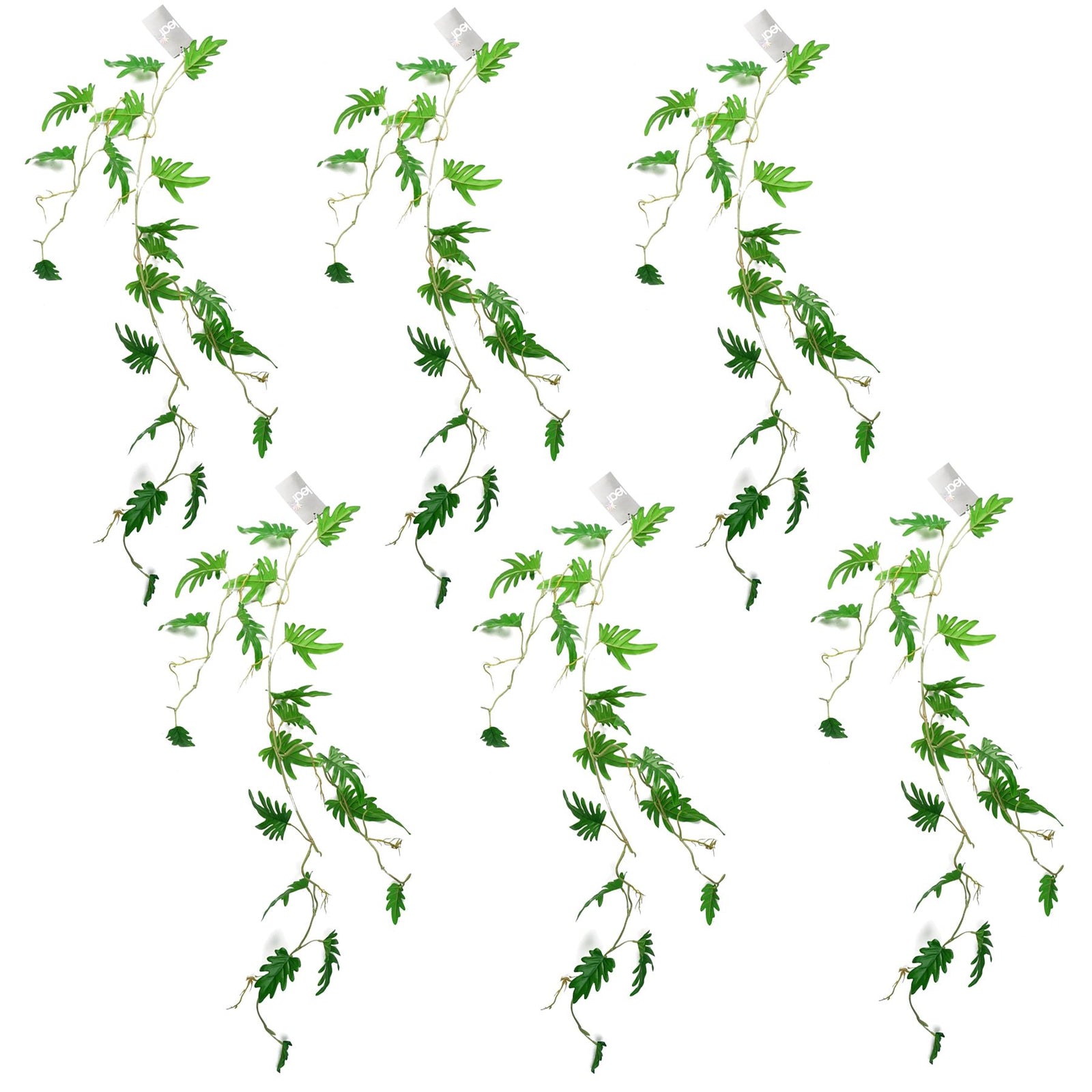 6 X 100cm Artificial Hanging Trailing Philodendron Small  Plant