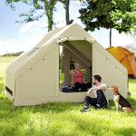Outsunny Inflatable Camping Tent W/ Pump, 2-4 Person Glamping Tent