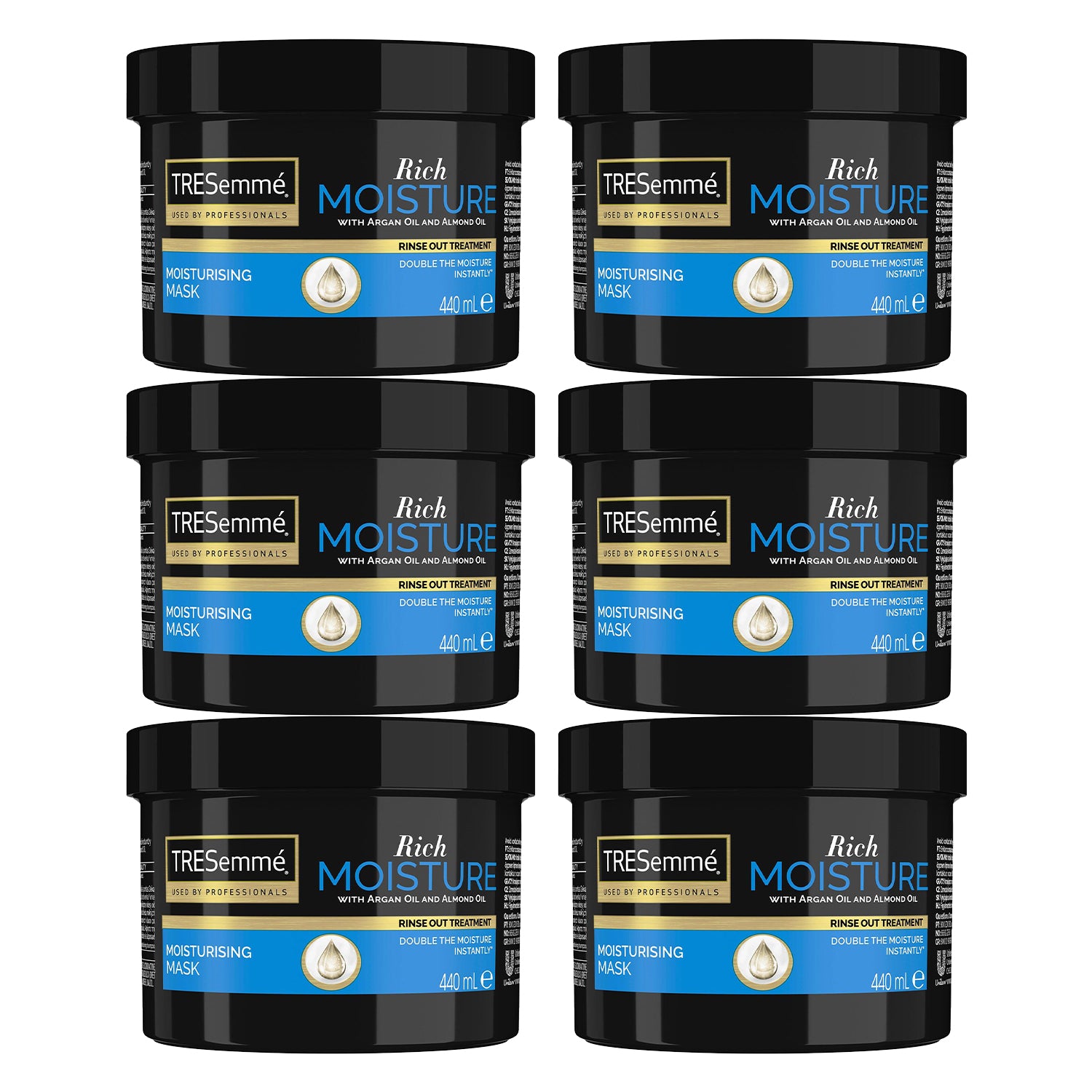 Moisture Rich Mask Enriched With Argan Oil And Almond Oil, 6x Of 440ml