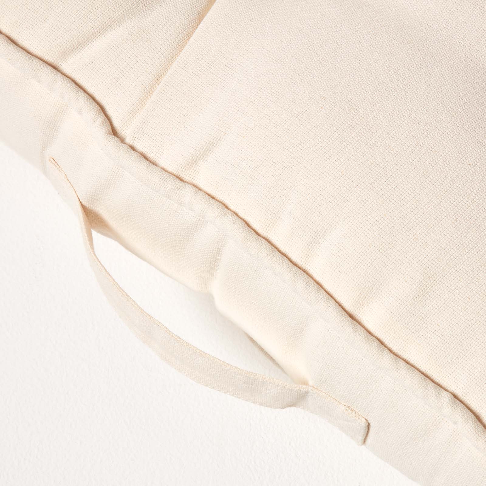 Cotton 2 Seater Booster Cushion | 50cm x 100cm | Cream