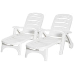 Folding Lounger Recliner W/ 5-position Backrest
