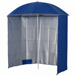 Fishing Umbrella With Side Canopy | Blue
