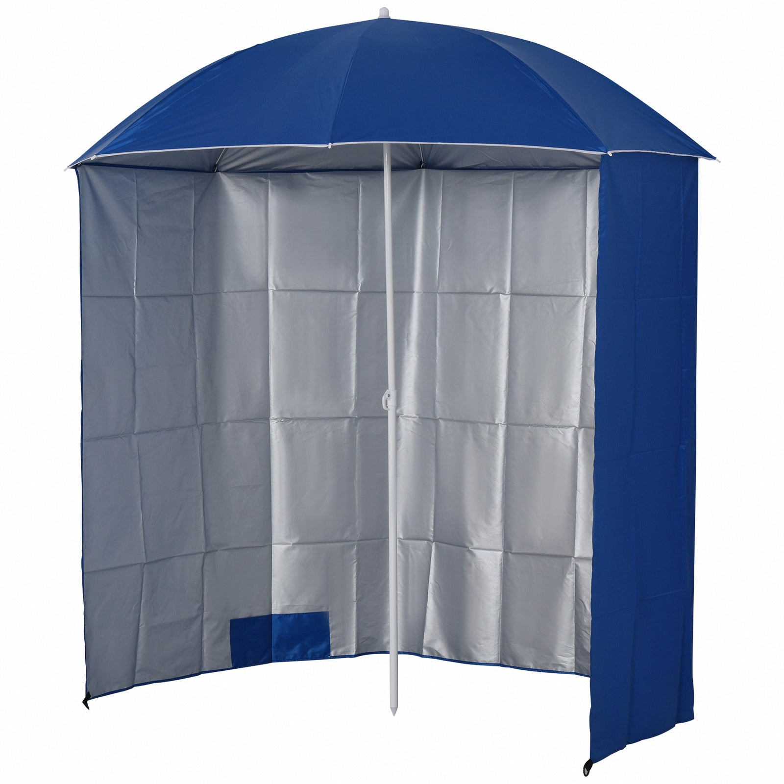 Fishing Umbrella With Side Canopy | Blue