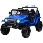 Kids Ride On Car, 12v Electric Truck W/ Suspension | Blue