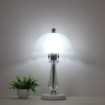 Breeins Crystal Table Lamp With Scalloped Lampshade