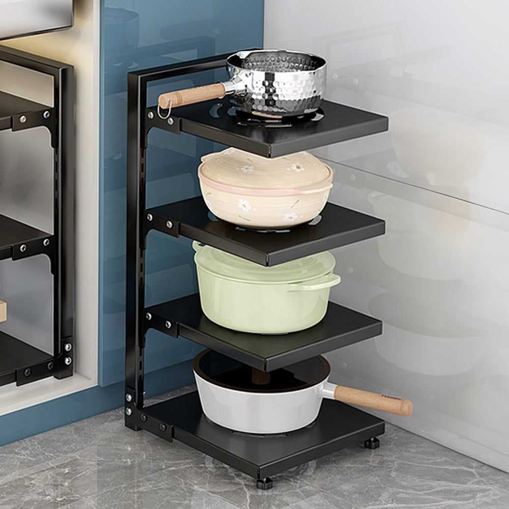 2/3/4-tier Adjustable Kitchen Pot Rack Organizer | Large