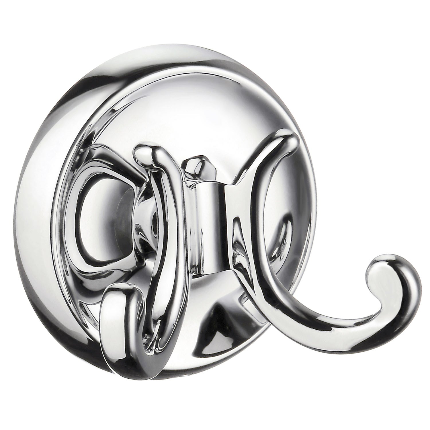 Towel Hooks Wall Mounted Storage Non-rust Brass Core | Double | Polished Chrome