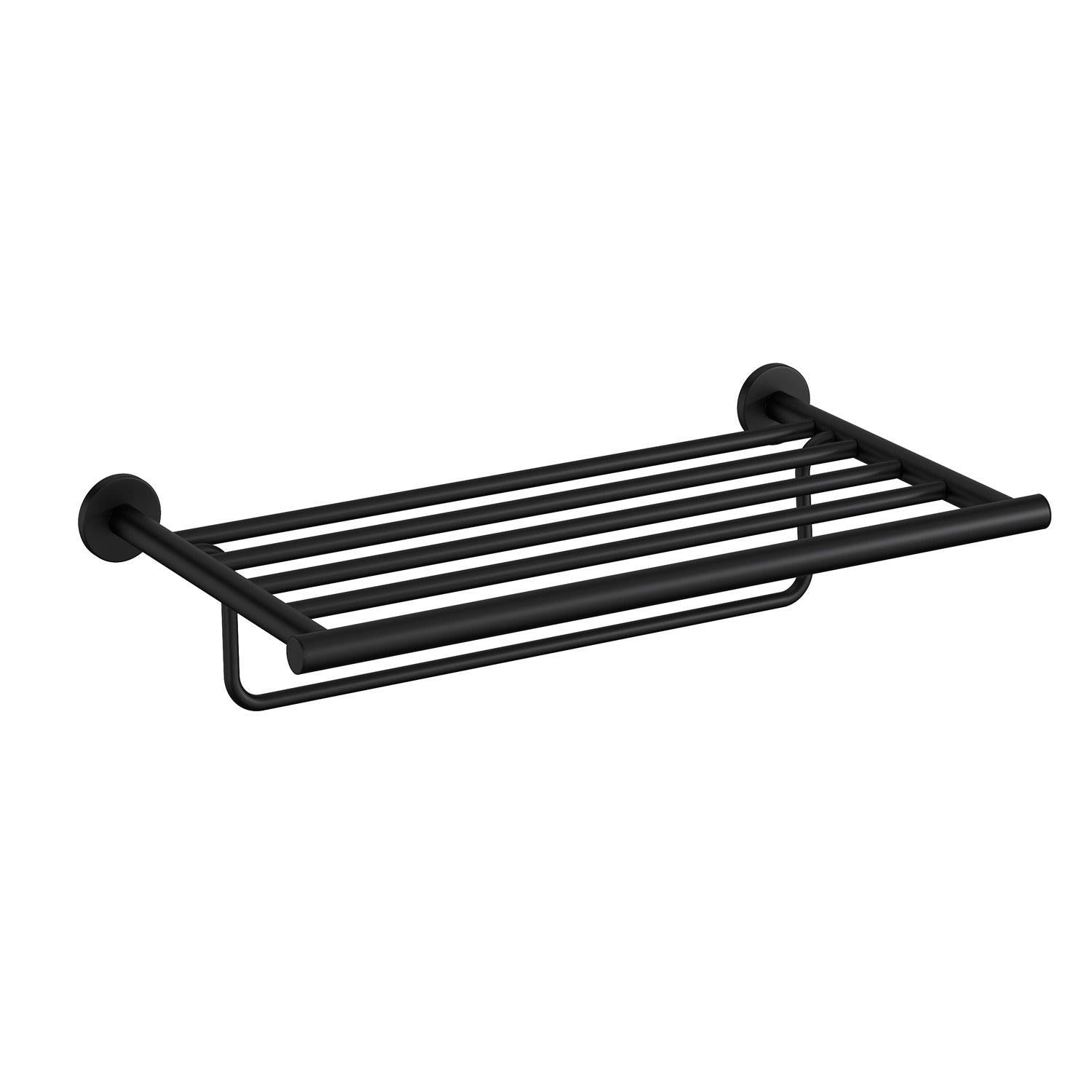 Towel Rack Shelf Matt Black Architect Sp (56cm)
