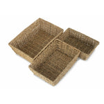 Seagrass Tapered Tray | Set-of-3 | Green
