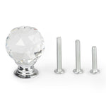 Fineway 10 Pack Crystal Drawer Handles Glass Knobs Cabinet Wardrobe Furniture