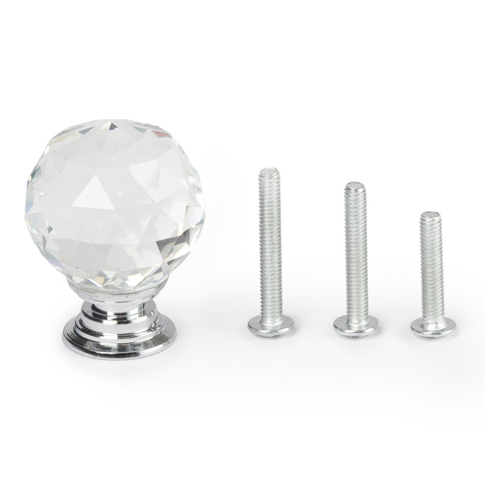 Fineway 10 Pack Crystal Drawer Handles Glass Knobs Cabinet Wardrobe Furniture