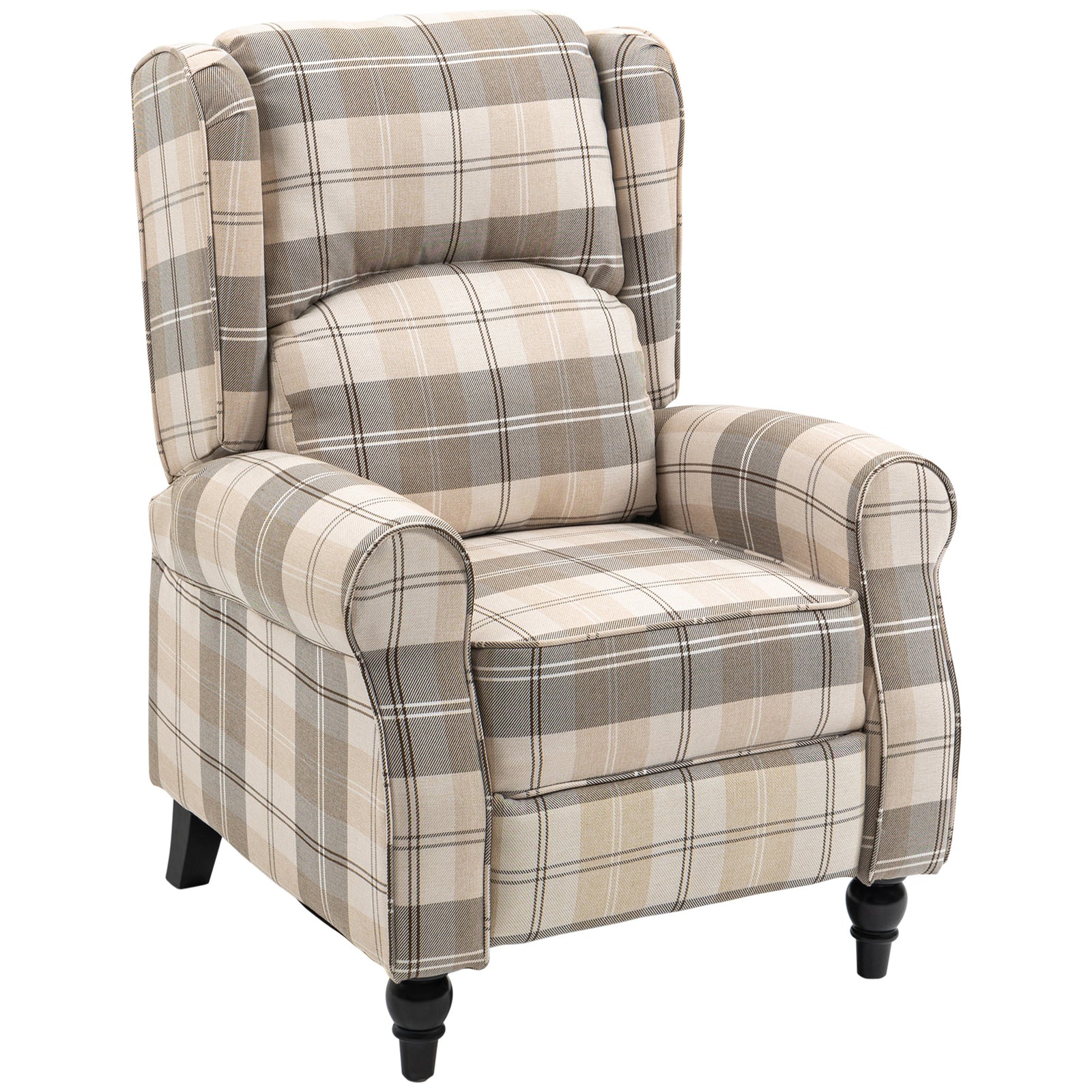 Recliner Chair Wingback Living Room | Khaki