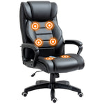 High Back Vibration Massage Chair | Black