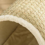 Raised Kitten Bed Pet Shelter W/ Scratcher Cushion, Beige 41 X 38 X 43 Cm