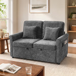 2 Seater Sofa Bed, 3-in-1 Convertible Pull Out Sofa Bed | Grey