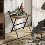 70 Cm Folding Computer Desk For Small Spaces Bedroom | Brown