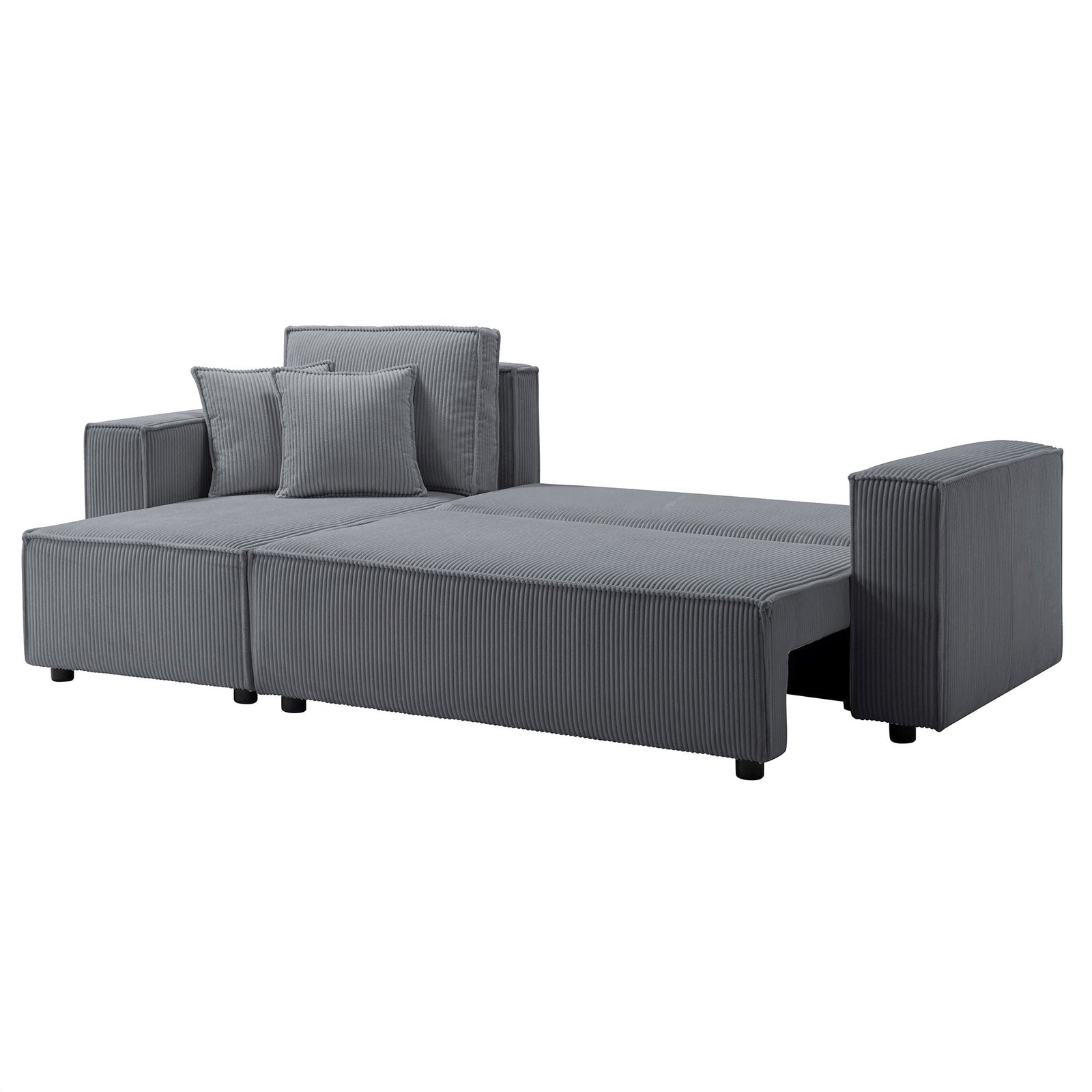 Hanna Reversible Corner Sofa With Sofa Bed | Corner | Dark Grey