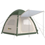3 Man Inflatable Camping Tent W/ 3000mm Waterproof Rainfly | Green