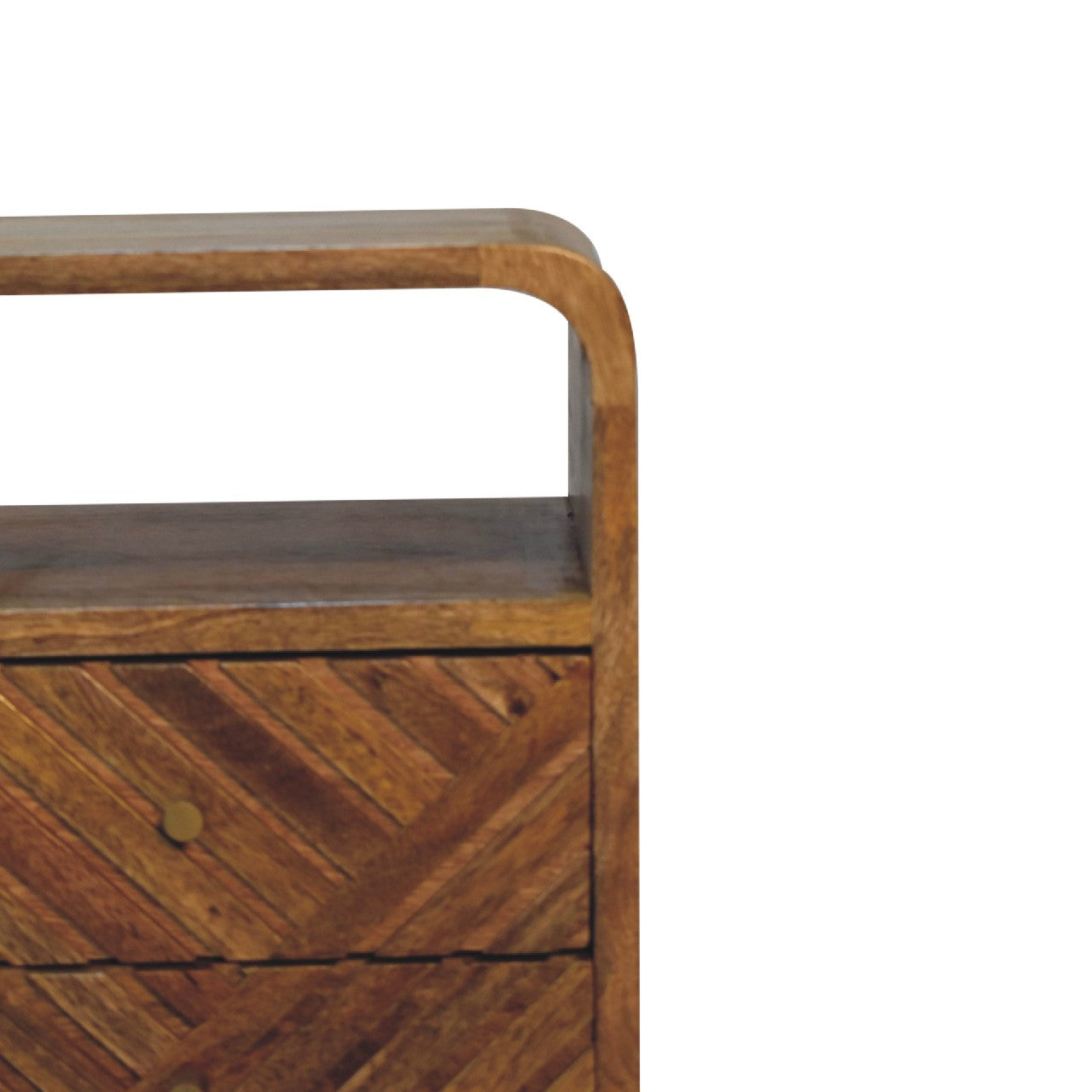 Solid Wood Mini Lille Curved Bedside