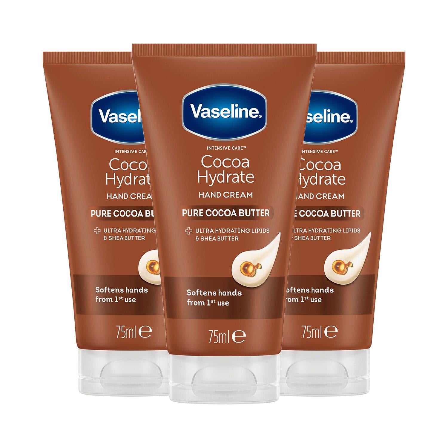 Hand Cream Intensive Care Pure Cocoa Butter Cocoa Hydrate 75ml, 3 Pack