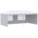 6m X 3m Garden Gazebo Marquee Canopy Party Tent Canopy Patio | White
