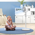 Pedestal Fan For Bedroom Powerful Air Circulator W/ 3 Speed | One Size | White