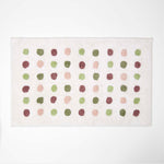 Tufted Cotton Bath Mat With Polka Dot Design | 50 x 80cm | Multi Colour
