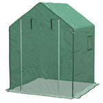 Reinforced Pe Greenhouse Cover W/ Door & Windows | Green