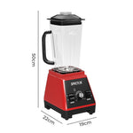 2l Commercial Blender Mixer Food Processor Juicer Smoothie Ice Crush | Red