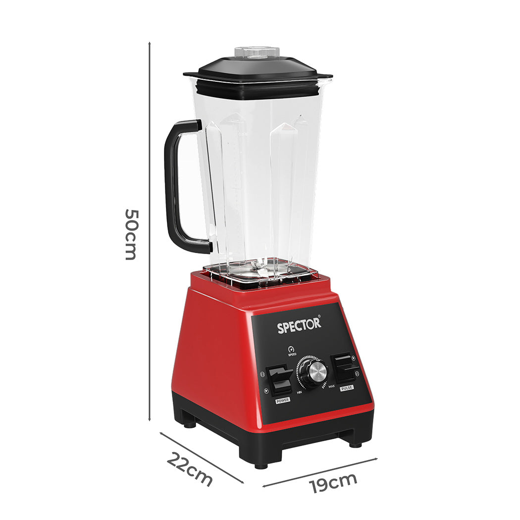 2l Commercial Blender Mixer Food Processor Juicer Smoothie Ice Crush | Red