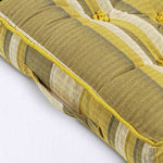 Morocco Striped Cotton Floor Cushion | 40cm x 40cm | Yellow