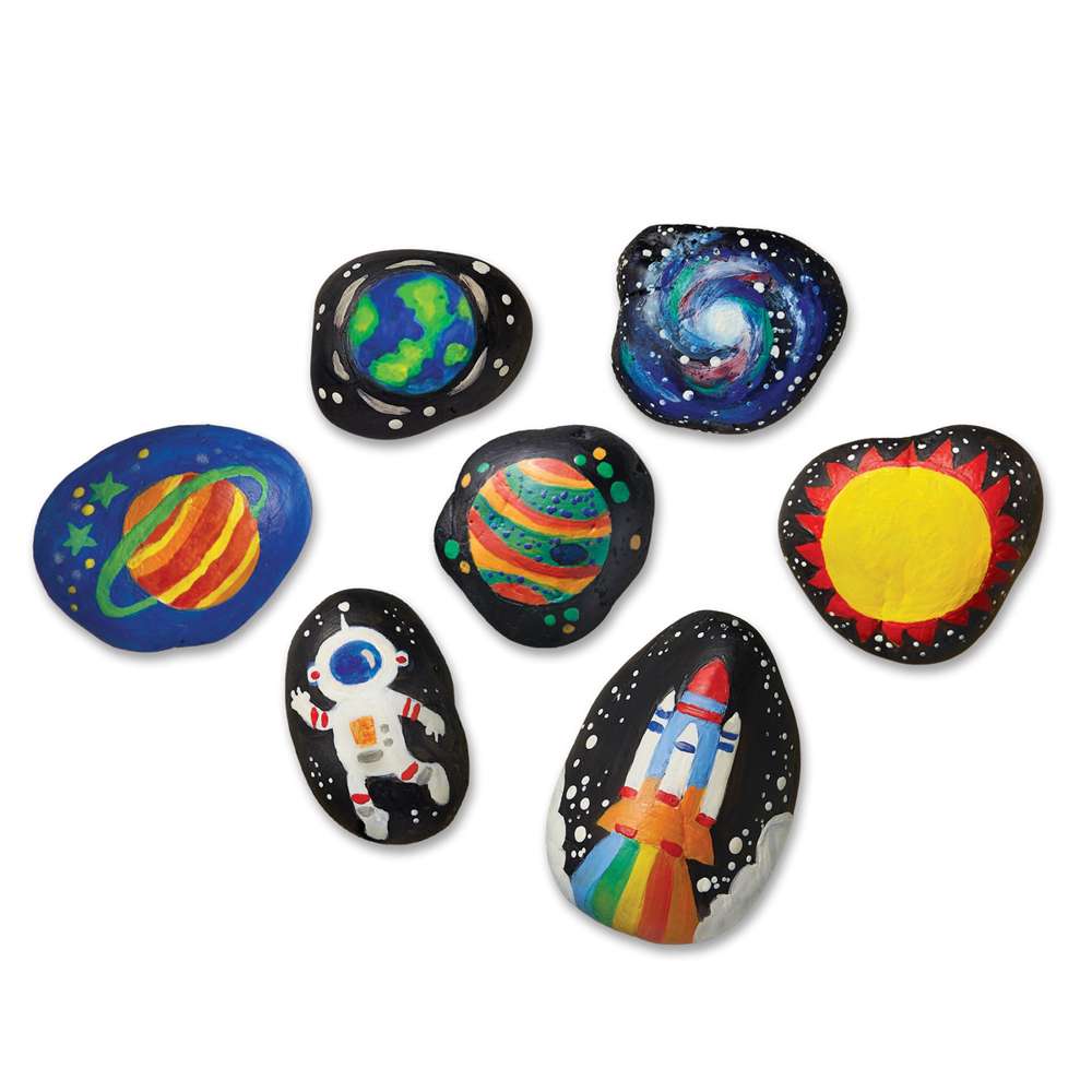 Kidzmaker - Glow In The Dark - Space Rock Painting