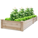 Wooden Horticulture Raised Garden Bed Divisible Elevated Planting Planter Box