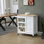 Compact Trolley With Wheels, Embossed Door