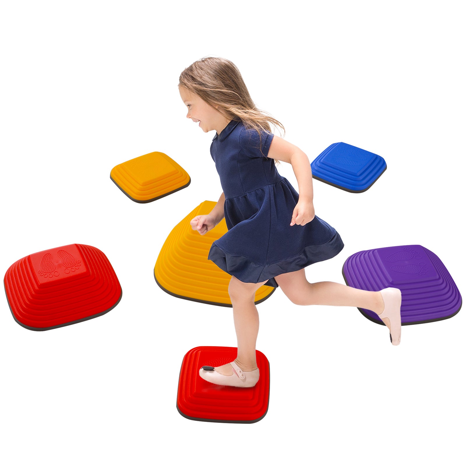 Balance Stepping Stones, 6pcs Sensory Toy Gift For Kids Aged 3-8