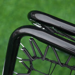 Double Sided Adjustable Angle Rebounder Soccer Net | Black