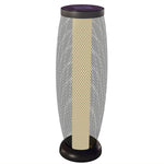 Black Solar Floor Lamp, Metal Shade