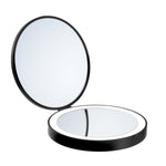 Led Shaving Make Up Folding Travel Mirror 7x Magnification | Black
