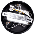 Orion 40cm Led Pendant 22w(100w) Modern Black Circular Design With Highly Efficient Light Source Included