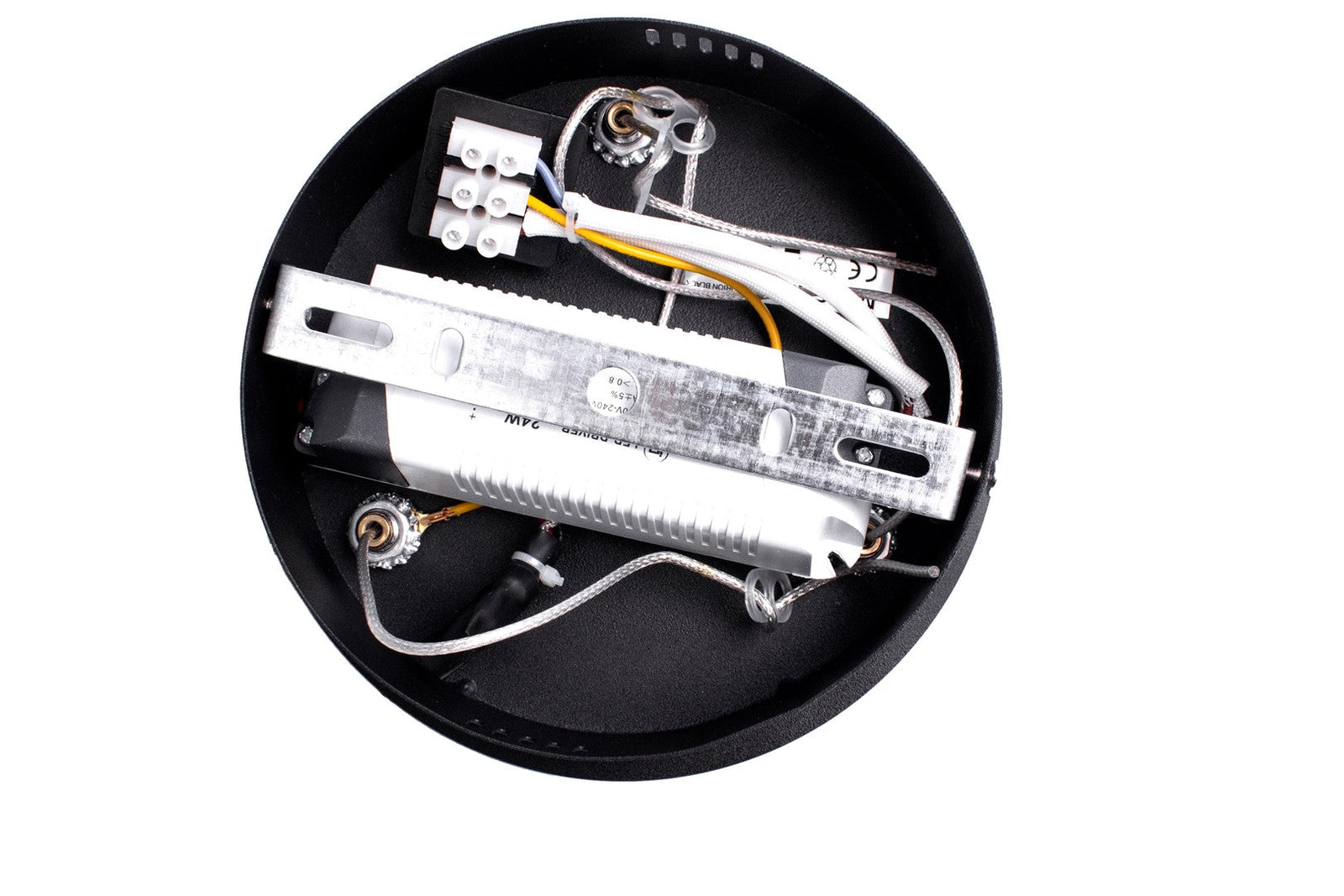 Orion 40cm Led Pendant 22w(100w) Modern Black Circular Design With Highly Efficient Light Source Included