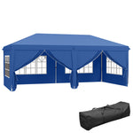 3 X 6 M Pop Up Gazebo With Sides And Windows | Blue