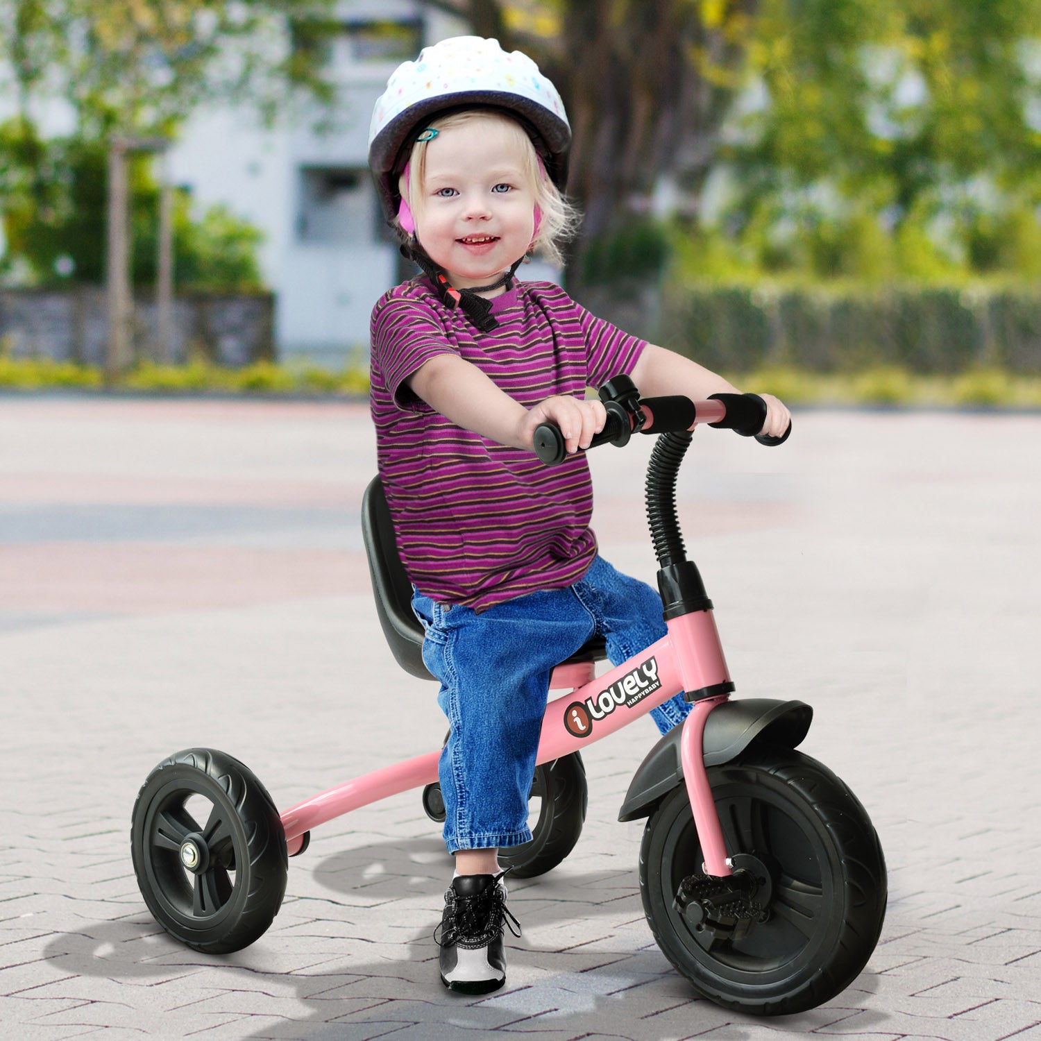 Baby Kids Children Toddler Tricycle Ride On Trike W/ 3 Wheels | Pink
