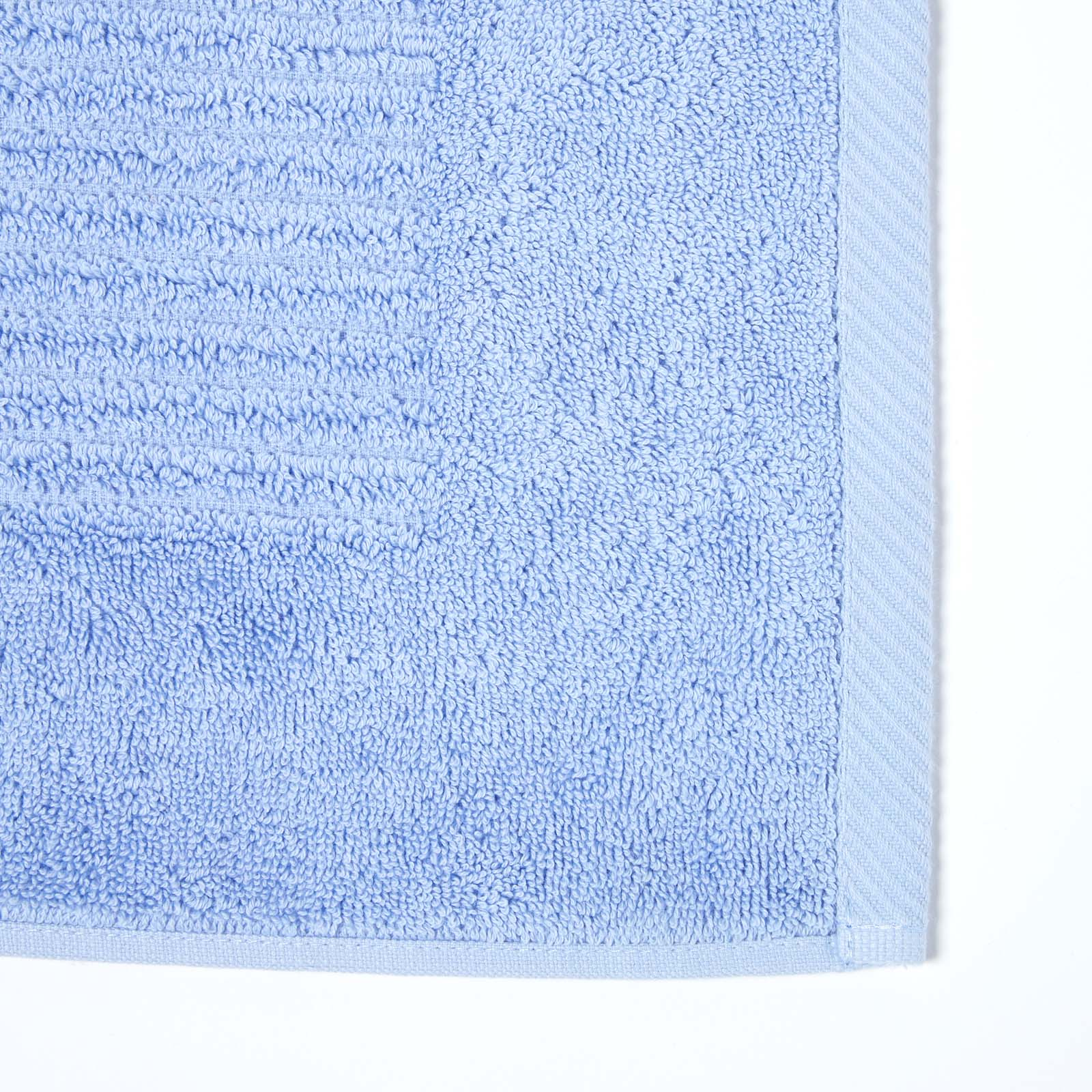 Imperial Plain Turkish Cotton Bath Mat | 50 x 80cm | Light Blue