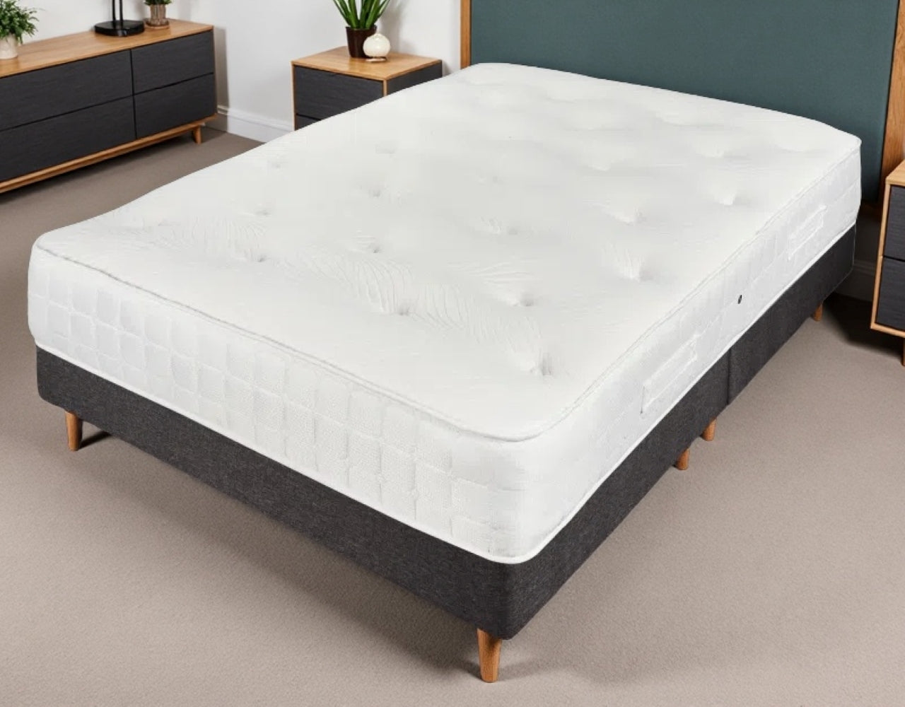 Windsor Tufted Memory Top Mattress - Medium Support | Small Double | White