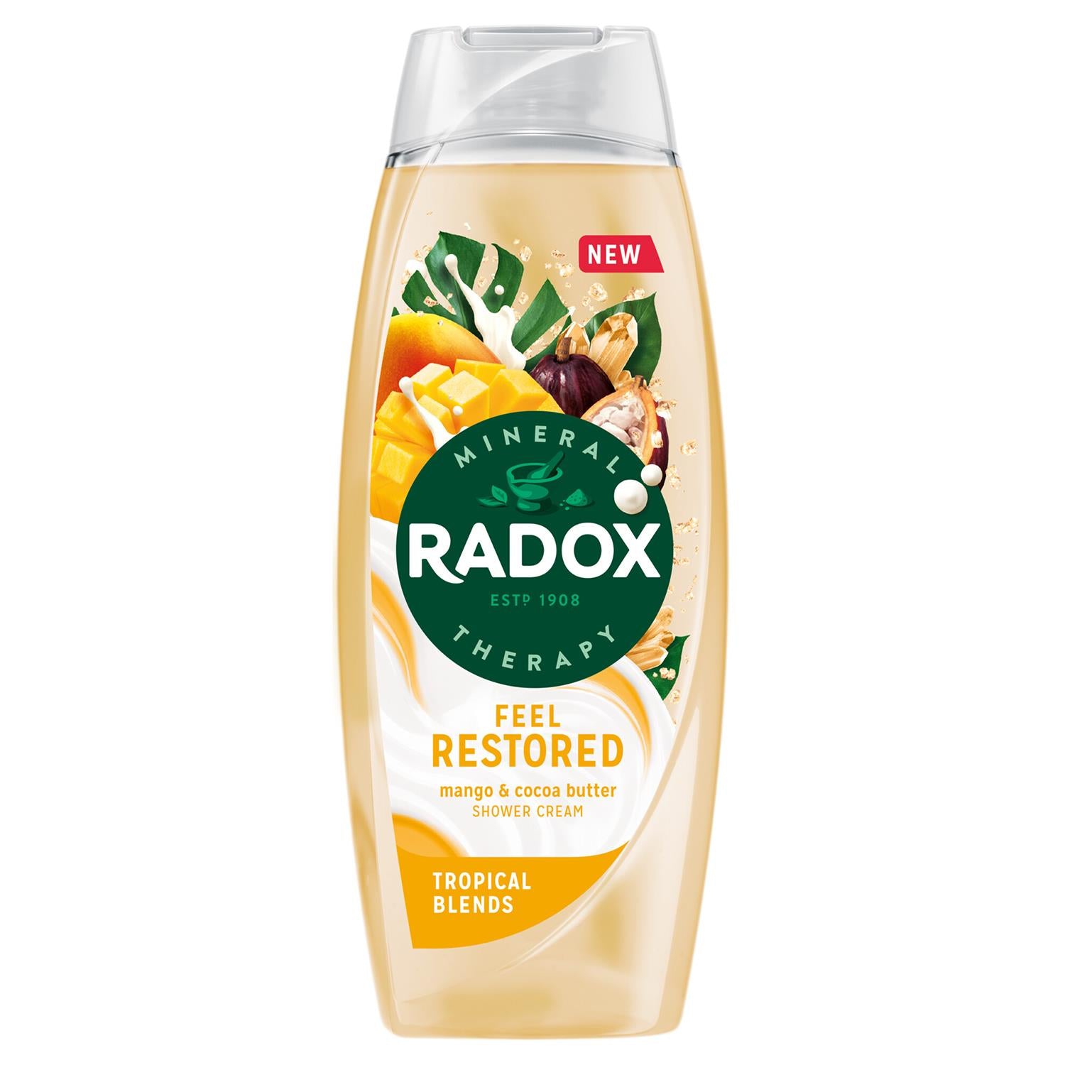 Mineral Therapy Feel Restored Shower Cream With Cocoa Butter 450ml, 3 Pack | 3
