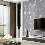 Modern Grey 3d Non-pasted Thick Wallpaper