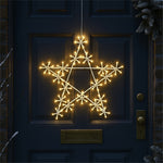 Xmas Haus 50cm 120warm White Led Metal Star 3m Lead Outdoor