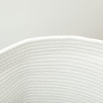 36/88l Cotton Rope Laundry Basket With Handles For Pillows | Medium | Cream
