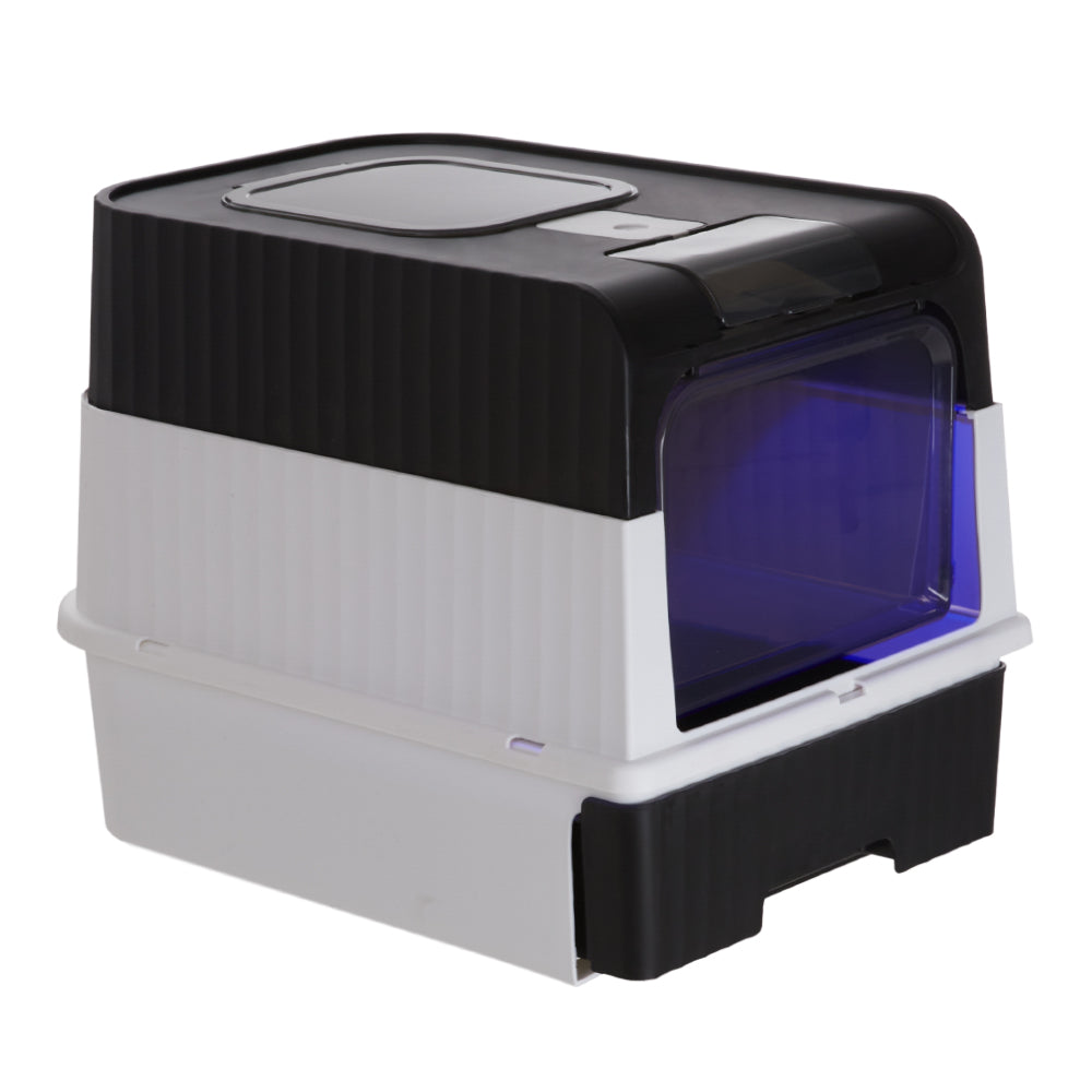 Large Enclosed Cat Litter Box With Disinfection Light